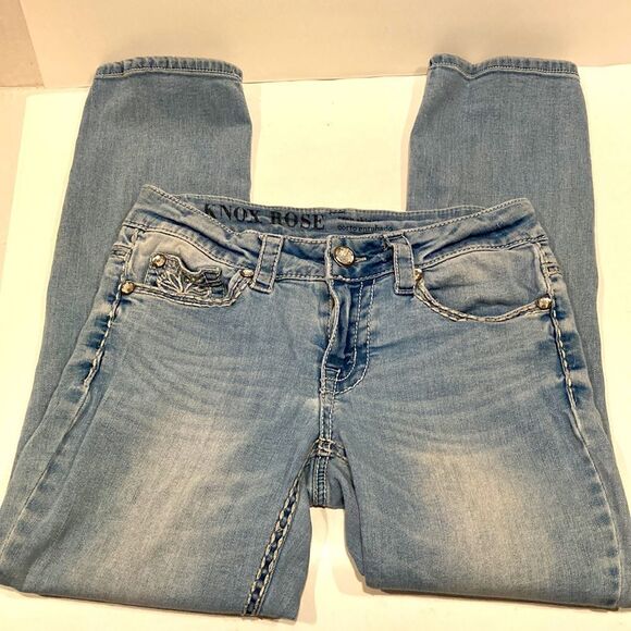 Knox Rose Embroidery Crop Skinny Jeans size 4 - Picture 9 of 9